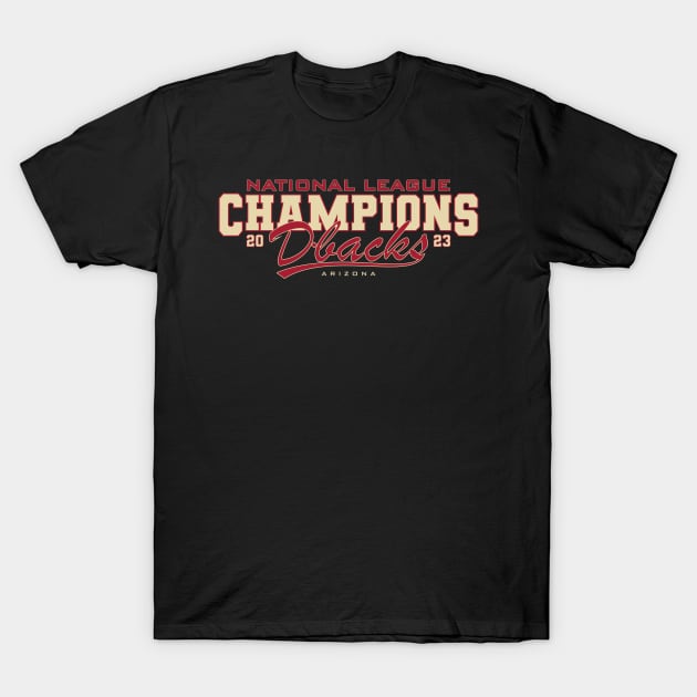 Arizona - NL Champions 2023 T-Shirt by Nagorniak